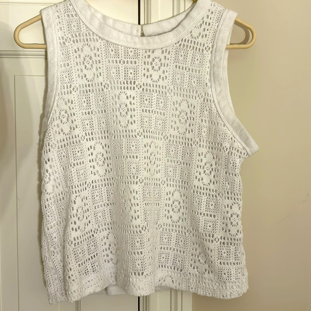 White cotton tank